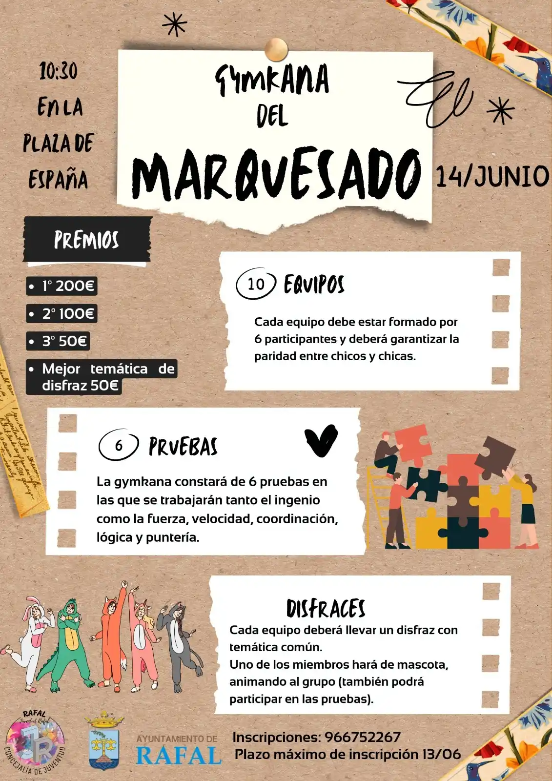 Image from Ayuntamiento de Rafal: 📌 El próximo 14 de junio a las 10:30 h te esperamos en la Plaza de Es...