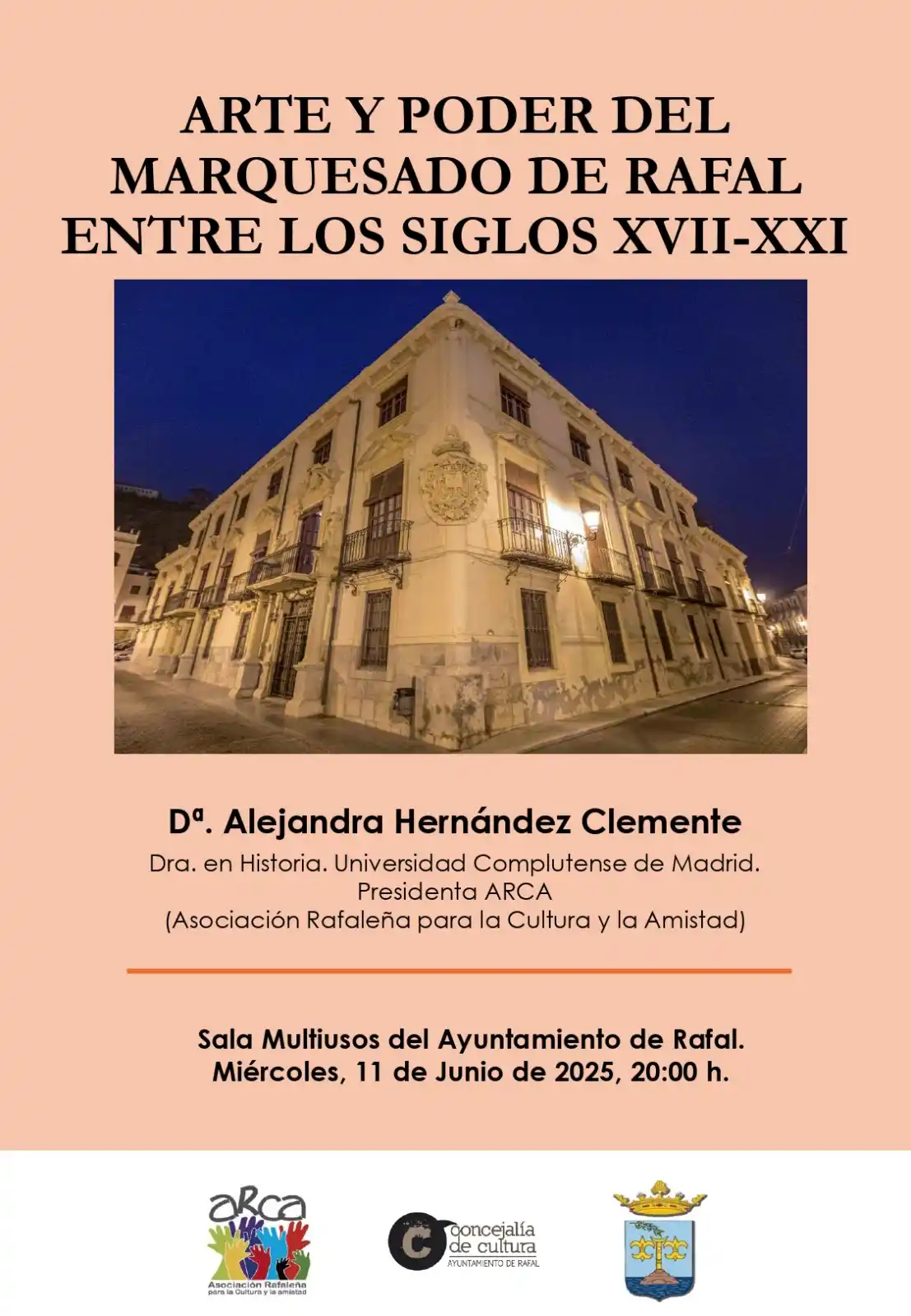 Image from Ayuntamiento de Rafal: 📌 El próximo miércoles 11 de junio a las 20:00 h te invitamos a la co...