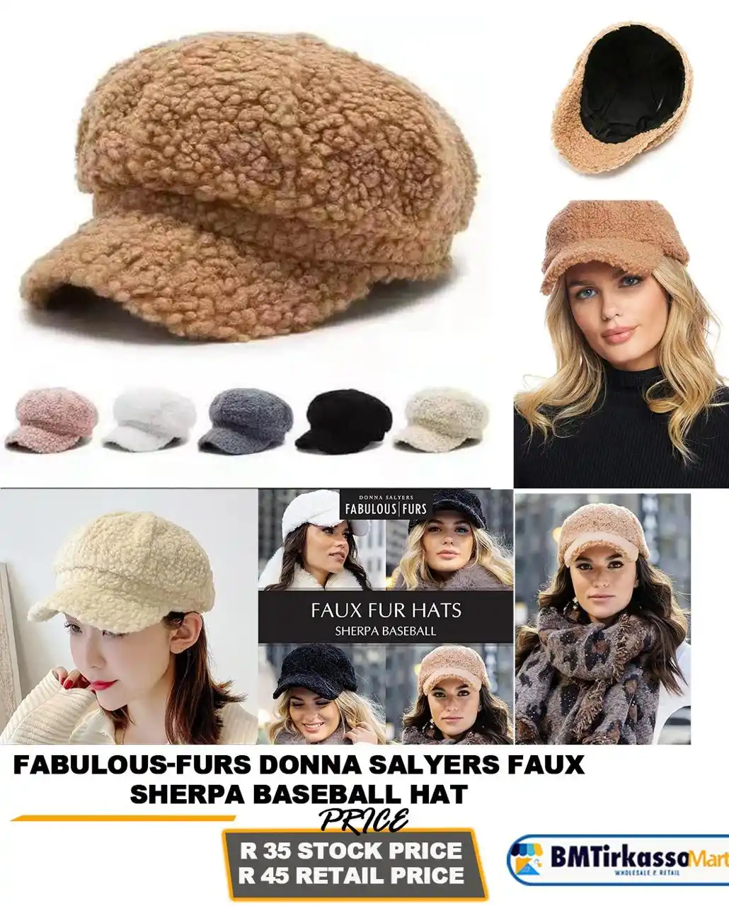 Image from BMTirkasso Mart 🛒: *Fabulous First Donna Slayers Faux Sherpa Baseball Hat*...