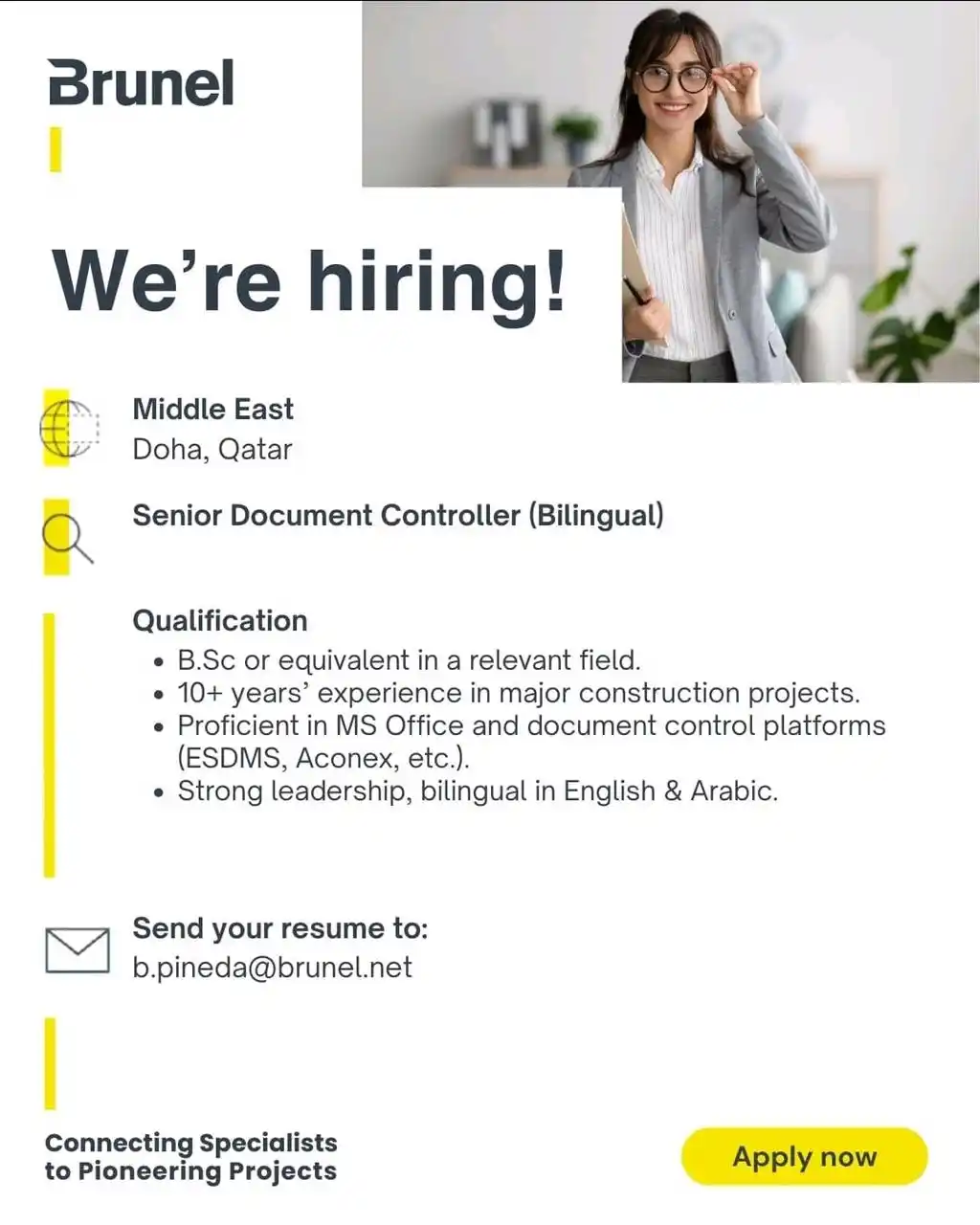 Image from Qatar Hiring: For more opportunities : - Sign up at qatarhiring.com today - Subs...