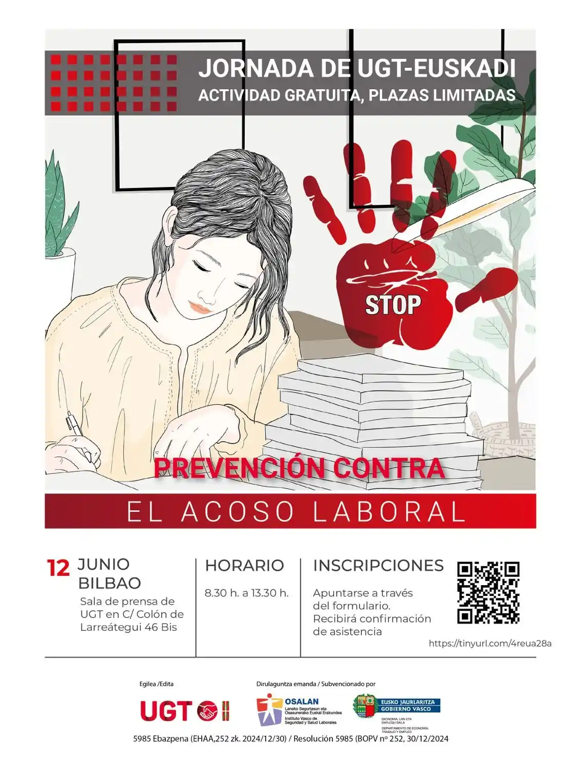 Image from UGT-Euskadi NOTICIAS | BERRIAK: FORMACIÓN *| PREVENCIÓN CONTRA EL ACOSO* *FORMACIÓN GRATUITA DE UGT E...