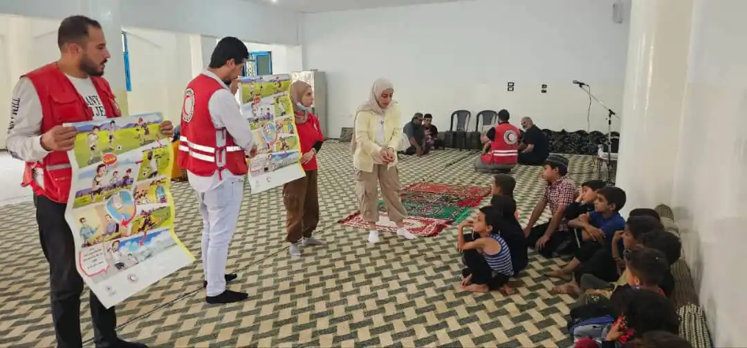 Image from محافظة دير الزور: جلسات توعية للأطفال بمخاطر الألغام ومخلَّفات الحرب بهدف رفع الوعي حول ...
