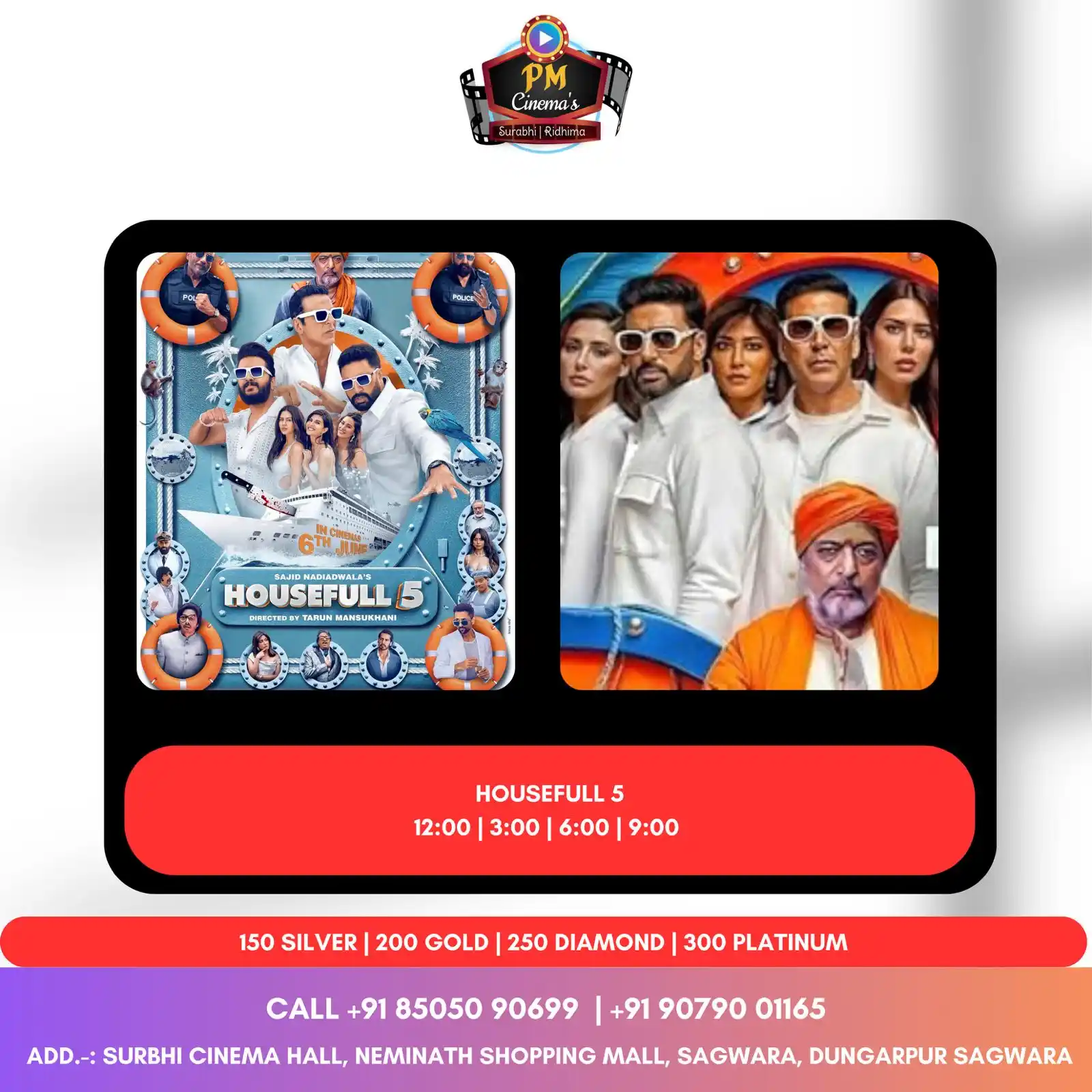 Image from Mera Sagwara News: *हाउसफुल 5 🎥 - हँसी का मेला! 🎭* 6 जून से शुरू, सिर्फ PM Cinema’s – S...