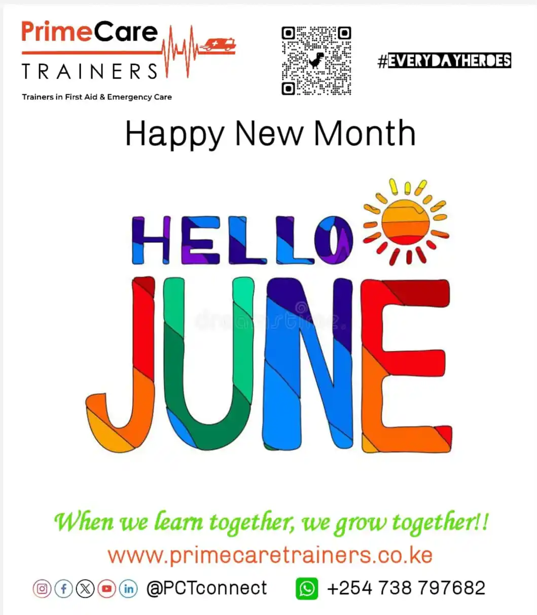Image from Prime Care Trainers: 🌟 *Hello, June!* 🌟 At *Prime Care Trainers*, every new month is a f...