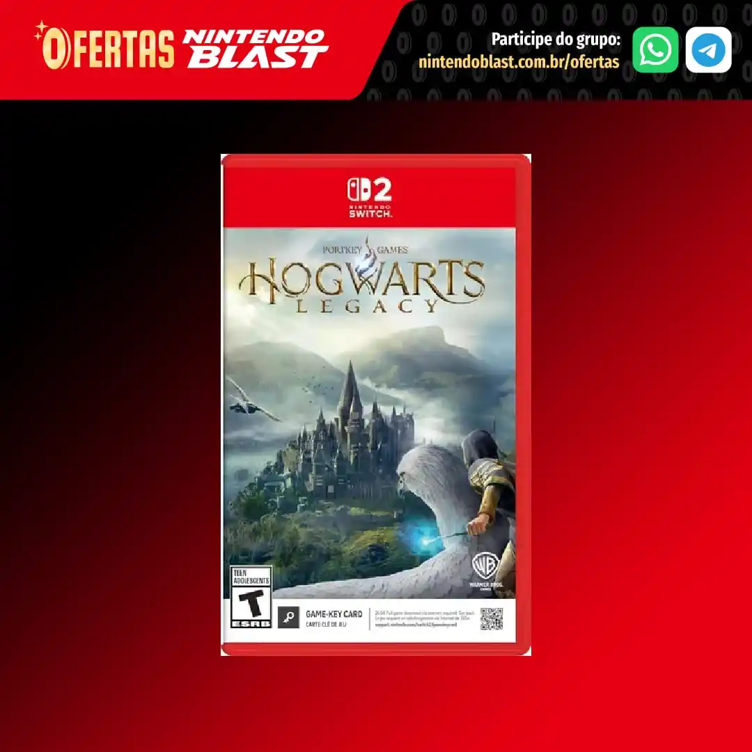Image from Ofertas Nintendo Blast: 👾 *Hogwarts Legacy (via Mercado Livre)* * Jogo para Switch 2 🤑 Pre...