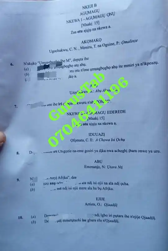 GurusTab Jamb / Waec / Neco / Nabteb / Gce's Update & Entertainment Community post