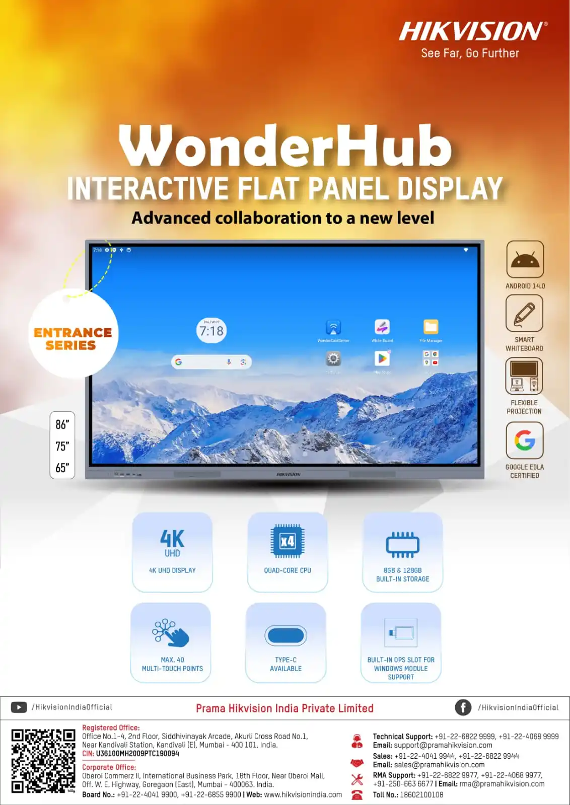 Image from HIKVISION INDIA: *🌟 Introducing WonderHub Entrance Series by HIKVISION! 🌟* 🚀 Wonde...