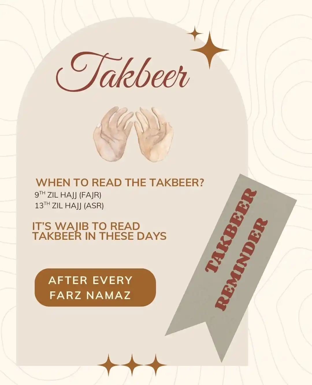 Image from █▓▒𝗠𝗦 𝗺𝗮𝘇𝗮𝗵𝗶𝗿𝗶 ▒▓█: Kal Fajr namaz se start hoga ... Har farz namaz k bad aik baar takbir ...