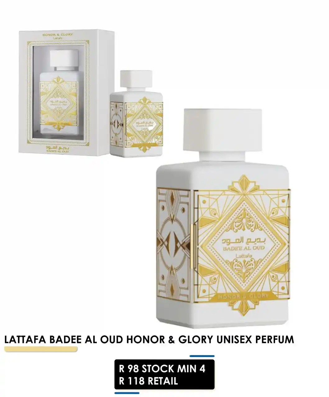 Image from BMTirkasso Mart 🛒: *LATTAFA Badee Al Oud Honour & Glory Unisex Perfume*...