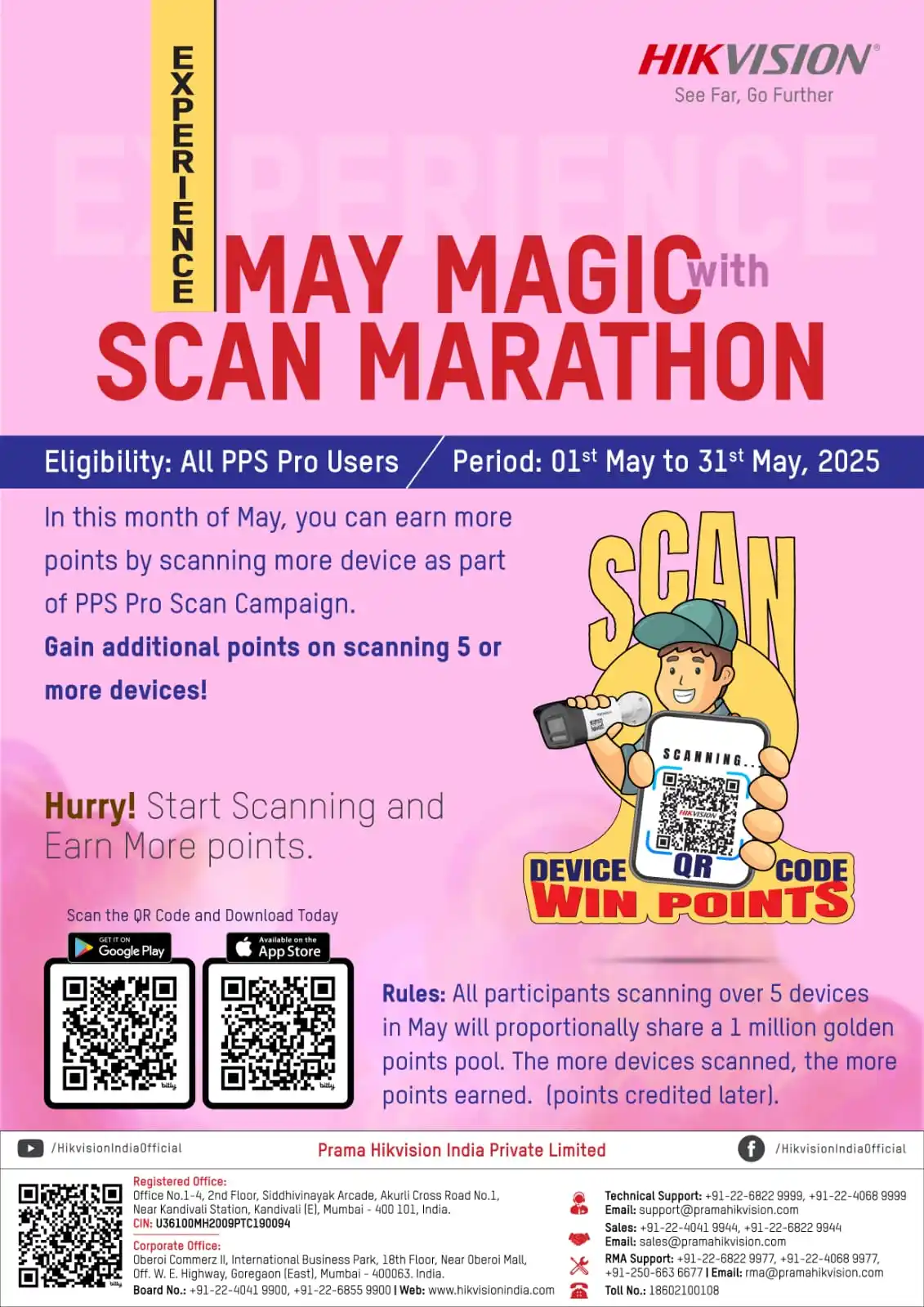 Image from HIKVISION INDIA: *🌟 May Magic with Scan Marathon 🌟* *🔥 Exclusive for ALL PPS PRO US...