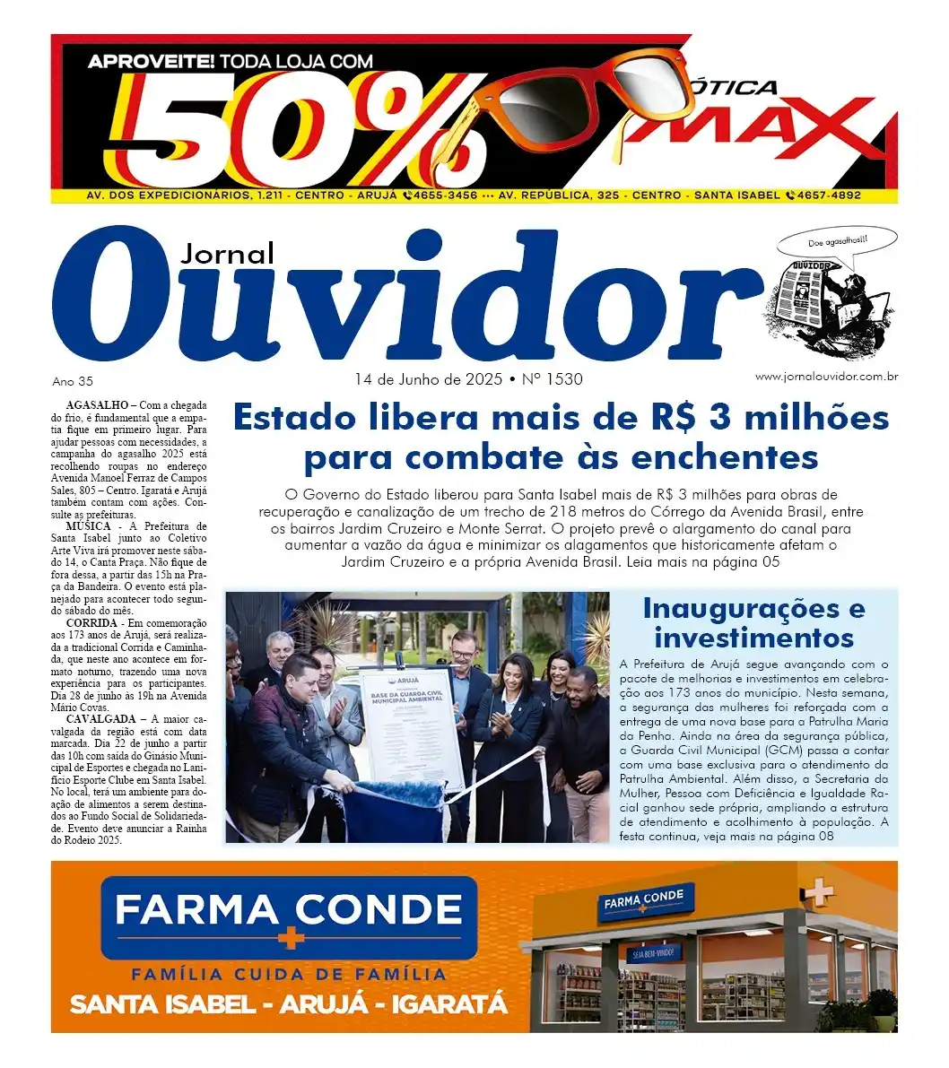 Image from Jornal Ouvidor: Olá, já está disponível a *edição 1.530 do Jornal Ouvidor* que traz en...