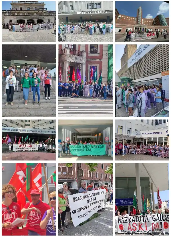 Image from UGT-Euskadi NOTICIAS | BERRIAK: OSAKIDETZA *| ASKI DA!* 📣 *Denunciamos la nefasta situación de los p...