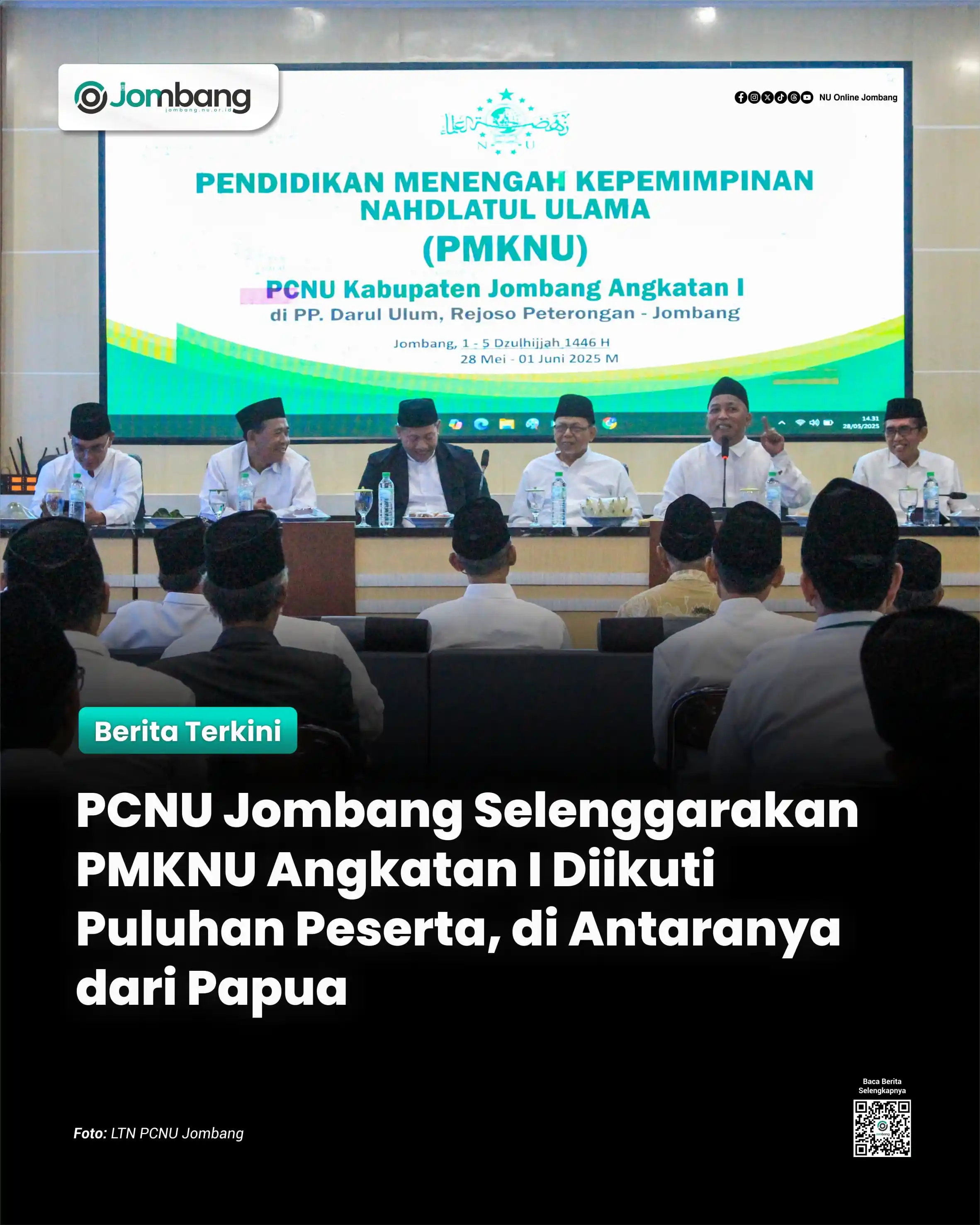 Image from NU Online Jombang: *PCNU Jombang Selenggarakan PMKNU Angkatan I Diikuti Puluhan Peserta, ...