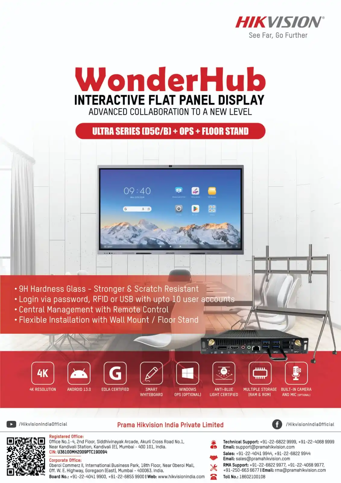 Image from HIKVISION INDIA: 📢 **Presenting HIKVISION WonderHub!** 🚀 📺 **INTERACTIVE FLAT PAN...