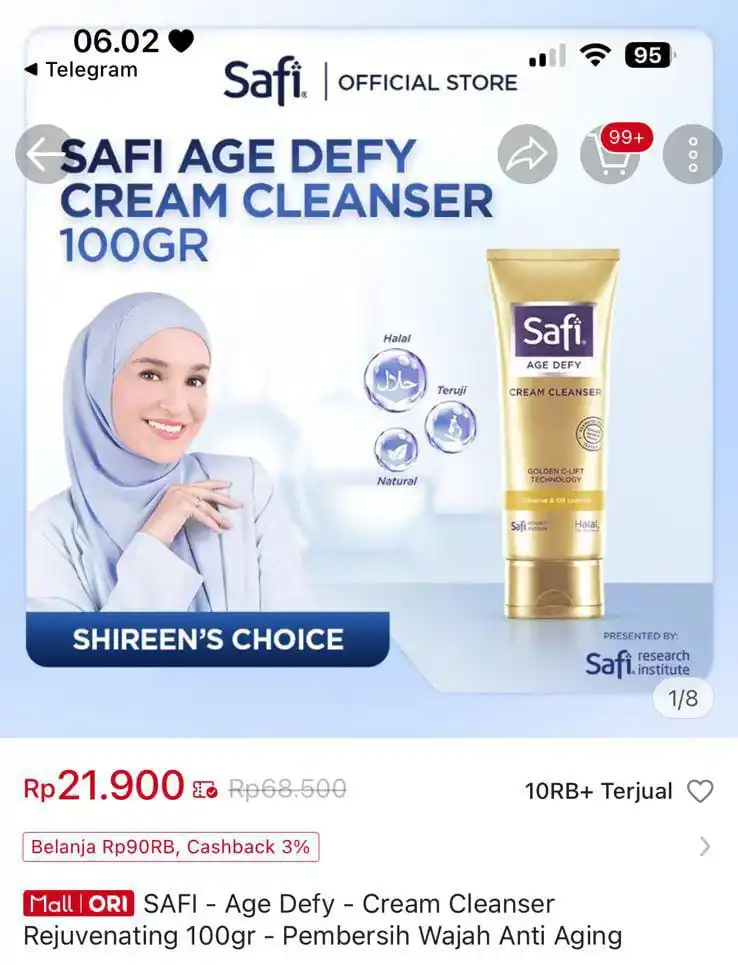 Image from RACUN SHOPEE DISKON🛒🛍️✨: safi normal 43k https://s.shopee.co.id/6fVKYSTaMB...