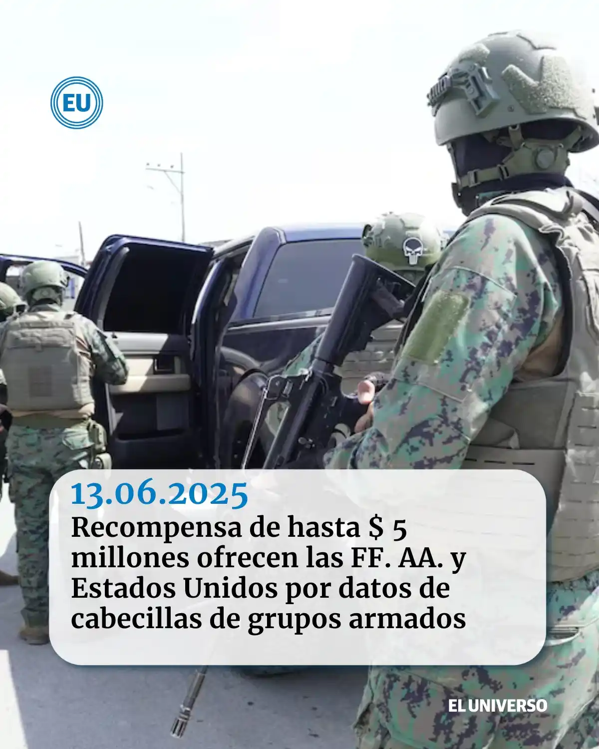 Image from EL UNIVERSO: 🚨🚨 *Seguridad* Una recompensa que puede llegar hasta los cinco mill...