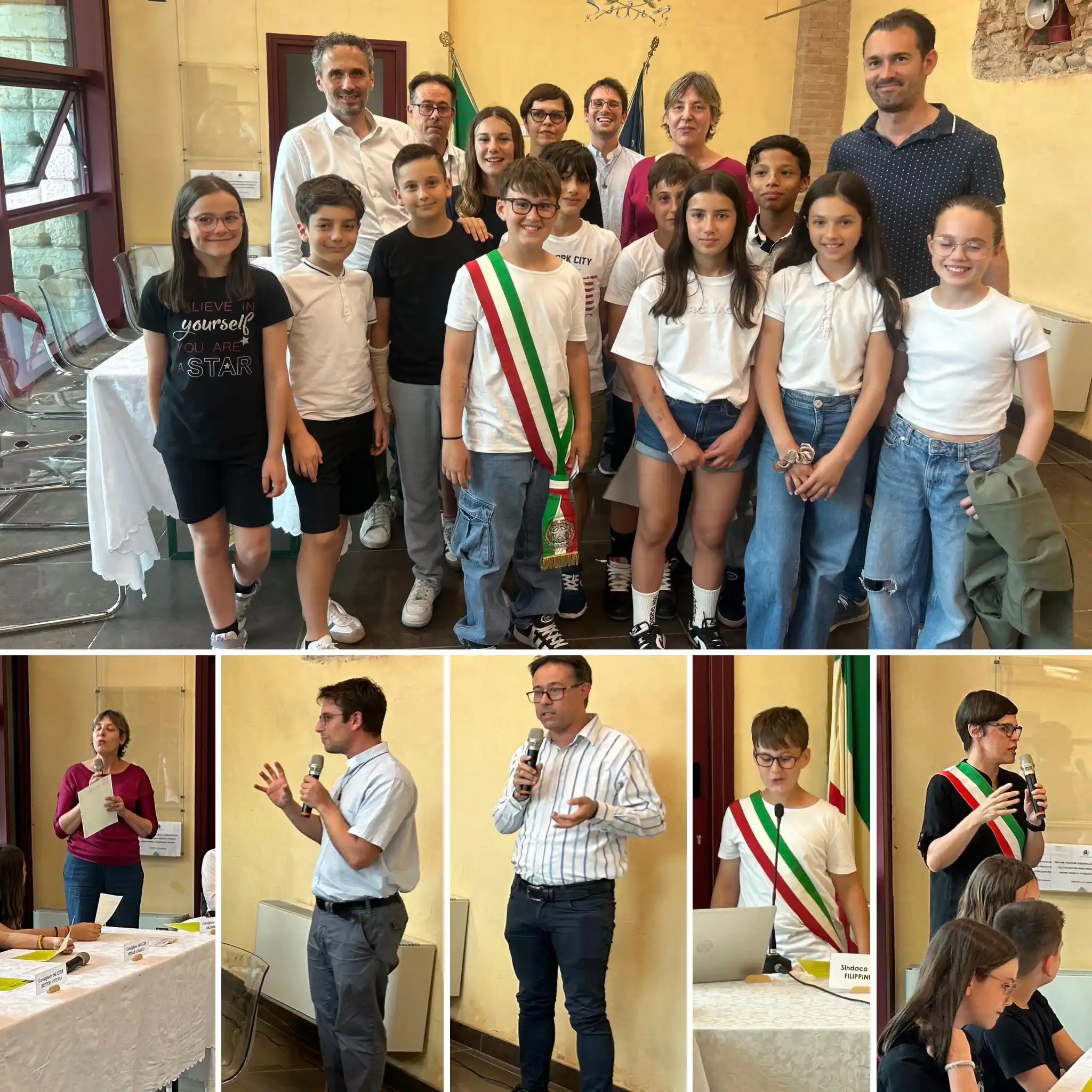 Image from Comune di Borgosatollo: Si è ufficialmente insediato il Consiglio Comunale delle ragazze e dei...