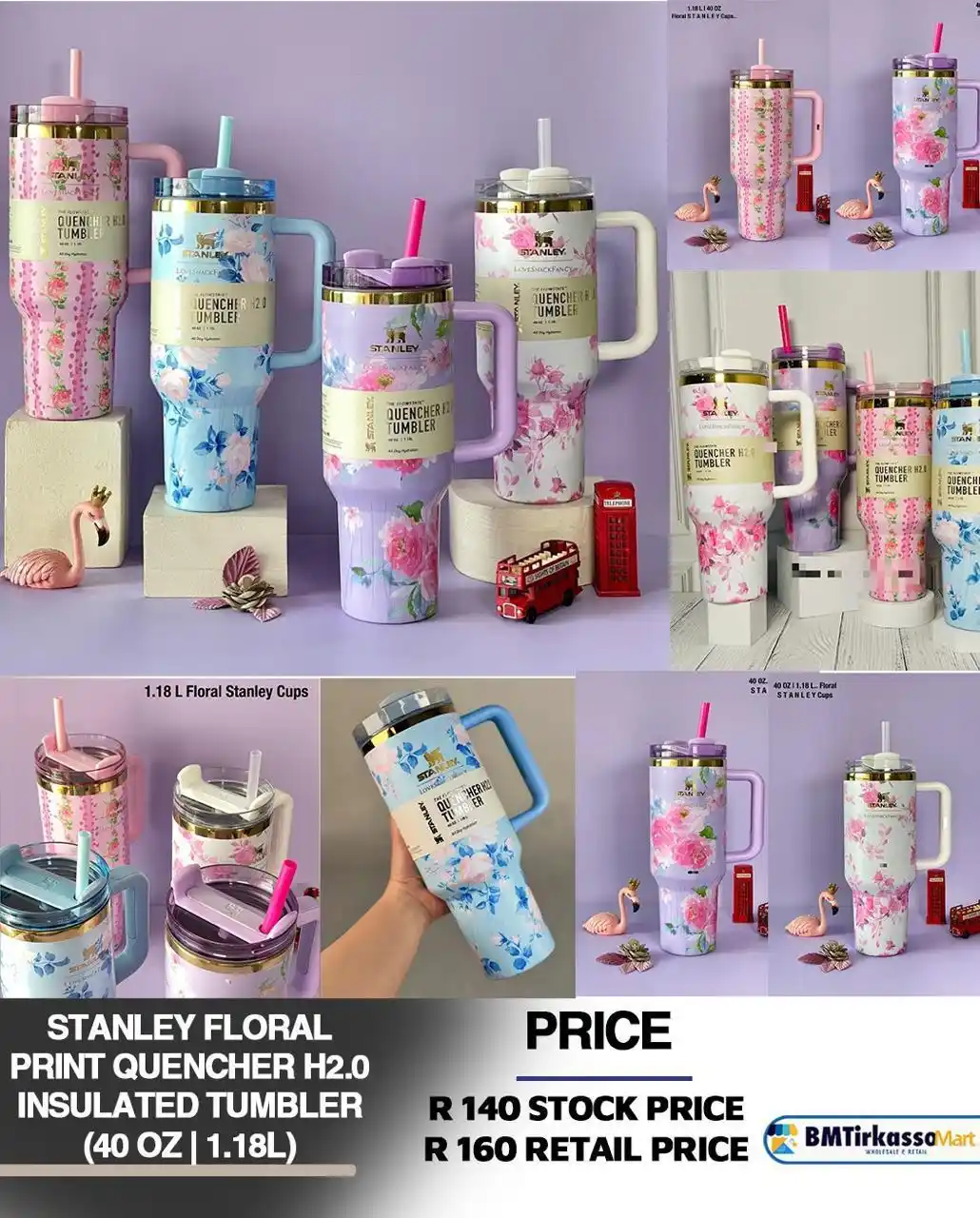 Image from BMTirkasso Mart 🛒: *Stanley Floral Print Quencher H20 Insulated tumbler*...