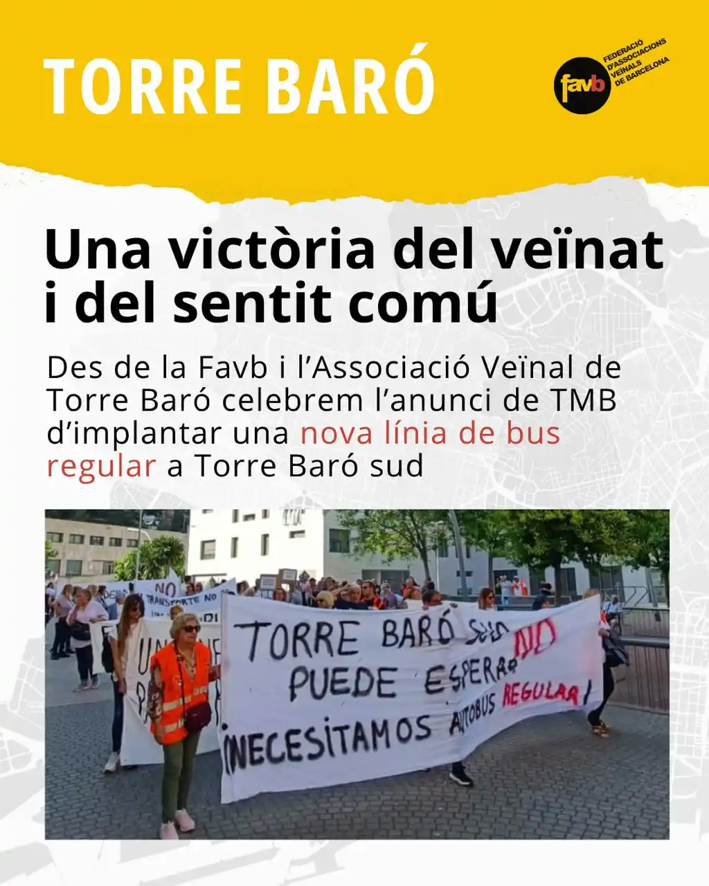 FAVB Federació d'Associacions Veïnals de Barcelona post