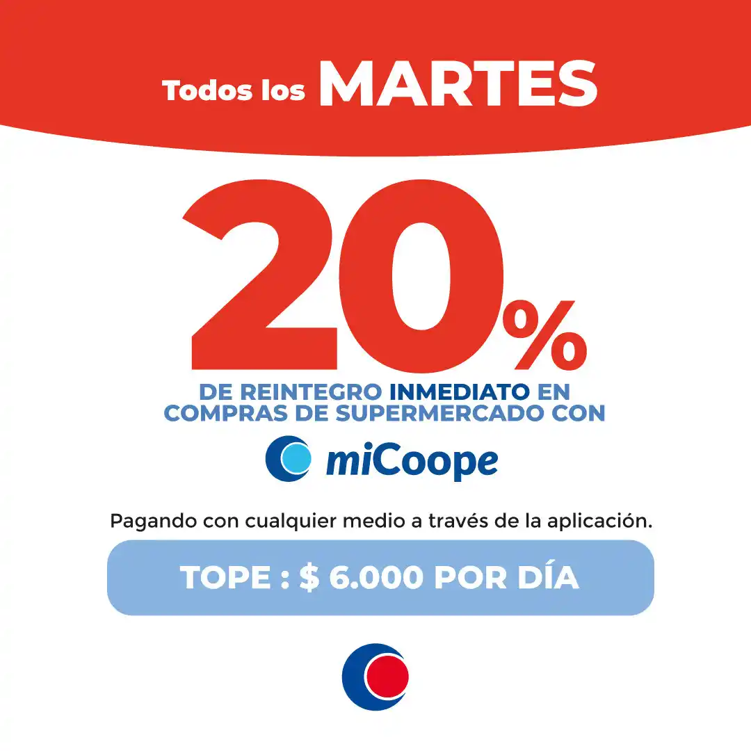 Image from Cooperativa Obrera 🇦🇷: 📲¿Vas a dejar pasar este beneficio? ¡Vení HOY a La Coope y aprovechal...