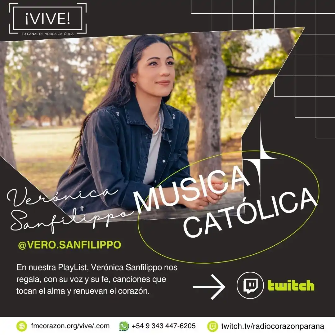 Image from Radio Corazon Parana: ¿Ya conocés nuestra señal hermana ¡Vive! en Twitch? Disfrutá de los m...