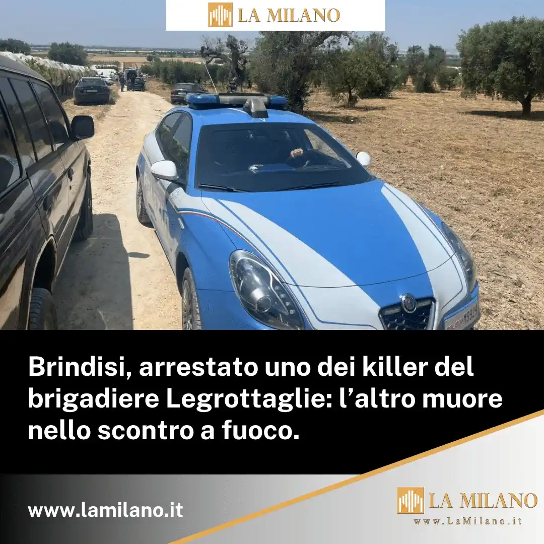 Image from La Milano: *🔴 Brindisi, arrestato uno dei killer del brigadiere Legrottaglie: l’...