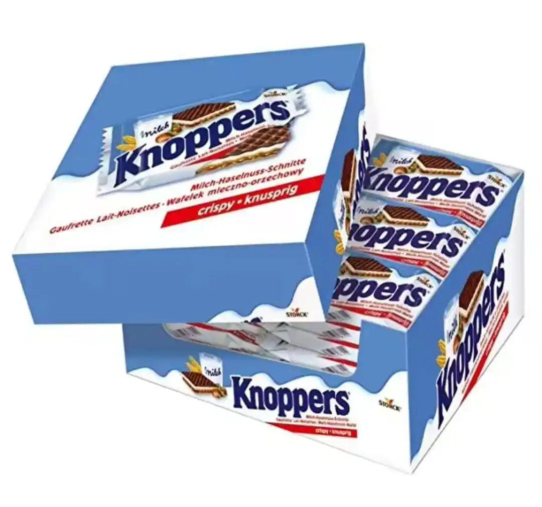 Image from CHOLLOS Compradoras: 🤤 Caja de Knoppers Crispy. Barritas de Avellanas. 24 Unidades. 📍 Cód...