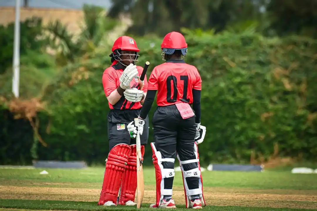 Image from Zimbabwe Cricket: 🔄 | Change Of Innings Chiyedza Dhururu and Loreen Tshuma put on a br...