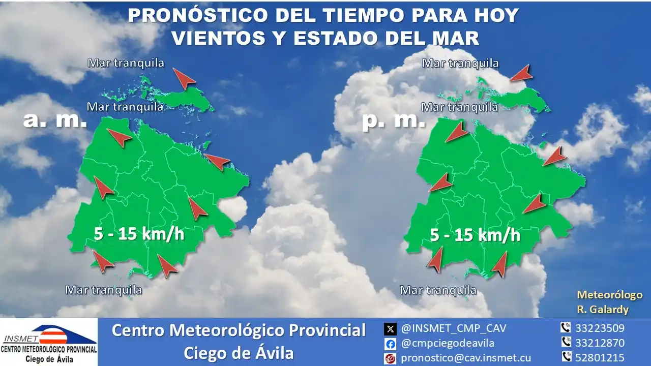 Image from Centro Meteorológico Provincial Ciego de Ávila: <a class="text-blue-500 hover:underline cursor-pointer" href="/hashtag...
