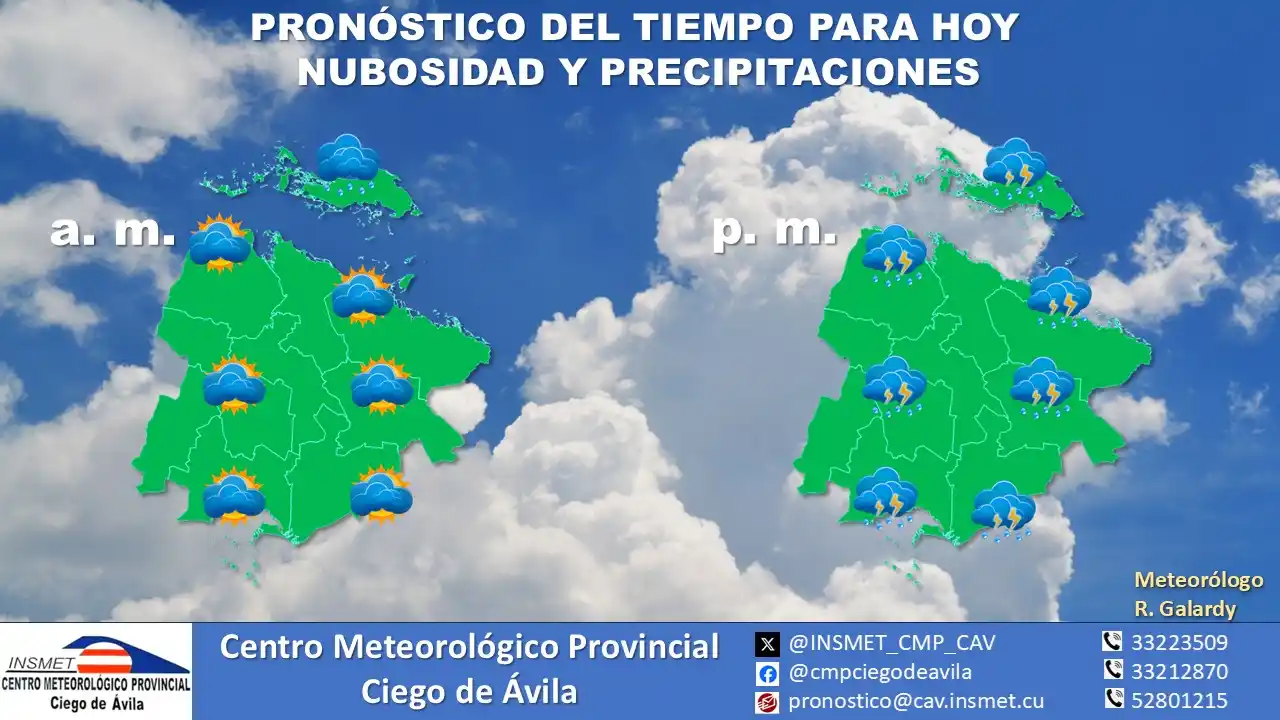 Image from Centro Meteorológico Provincial Ciego de Ávila: <a class="text-blue-500 hover:underline cursor-pointer" href="/hashtag...