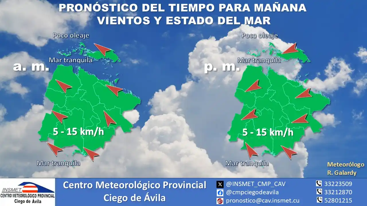 Image from Centro Meteorológico Provincial Ciego de Ávila: <a class="text-blue-500 hover:underline cursor-pointer" href="/hashtag...