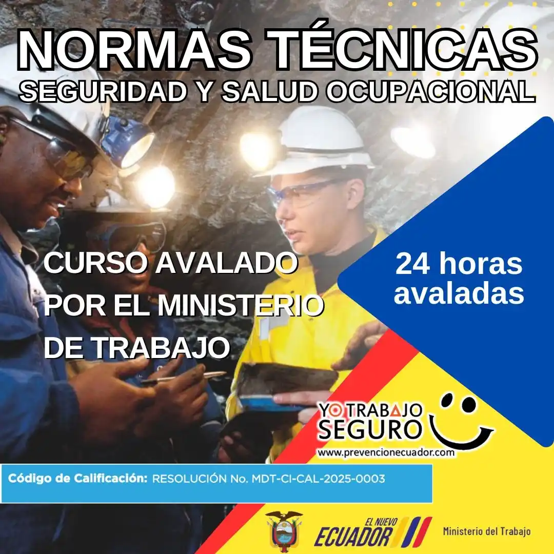 Image from Prevención Ecuador (prevencionecuador.com) Seguridad y Salud en el Trabajo Ecuador: CON AVAL - MINISTERIO DE TRABAJO ECUADOR Exclusivo para empresas - Ac...
