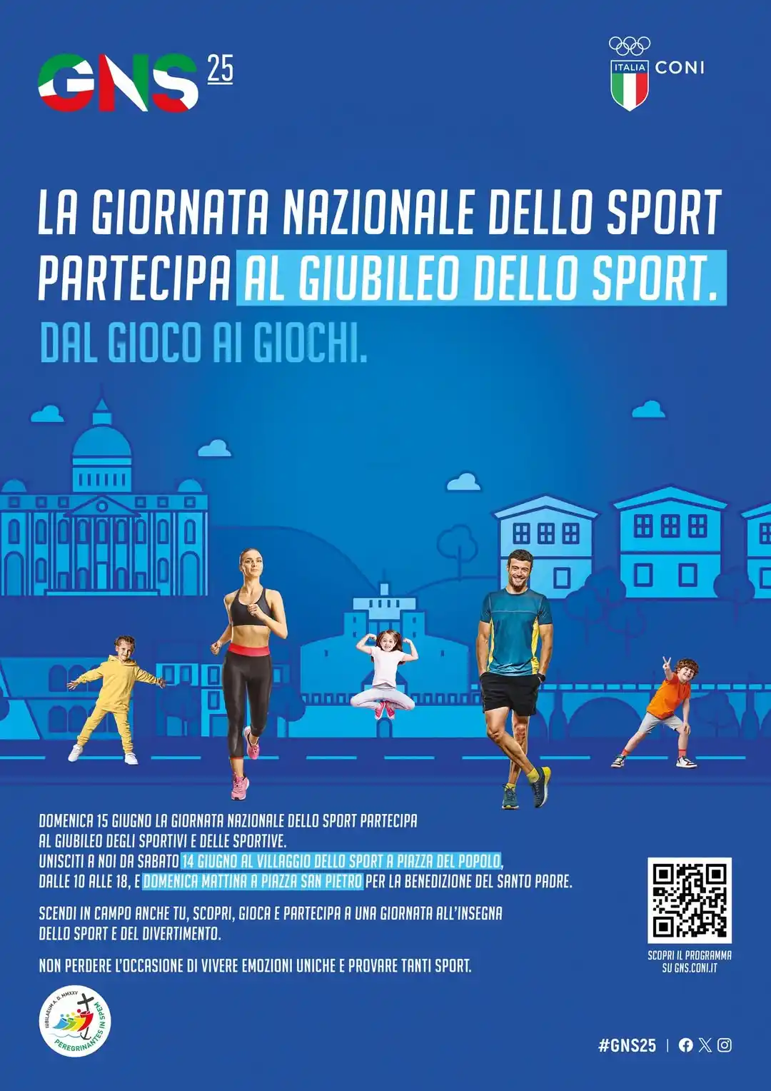 Image from CONI: Domenica 15 giugno la Giornata Nazionale dello Sport partecipa al Giub...