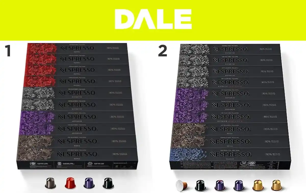 Image from OfferteDale: *Doppio ribasso scorta capsule Nespresso!* *1)* 👉🏻 *Ispirazione Ita...