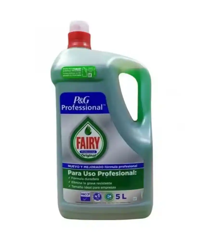 Image from CHOLLOS Compradoras: 🟢 Fairy lavavajillas concentrado profesional original. Botella de 5 l...
