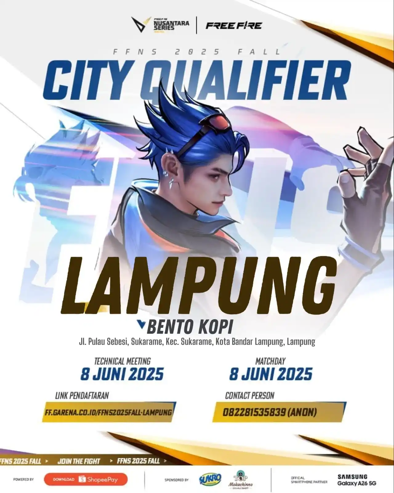 Image from LAMPUNG ARMY OFFICIAL: guys ffns -12 tim nih yuk yang mau ikut ffns bisa isi link dibawah dan...