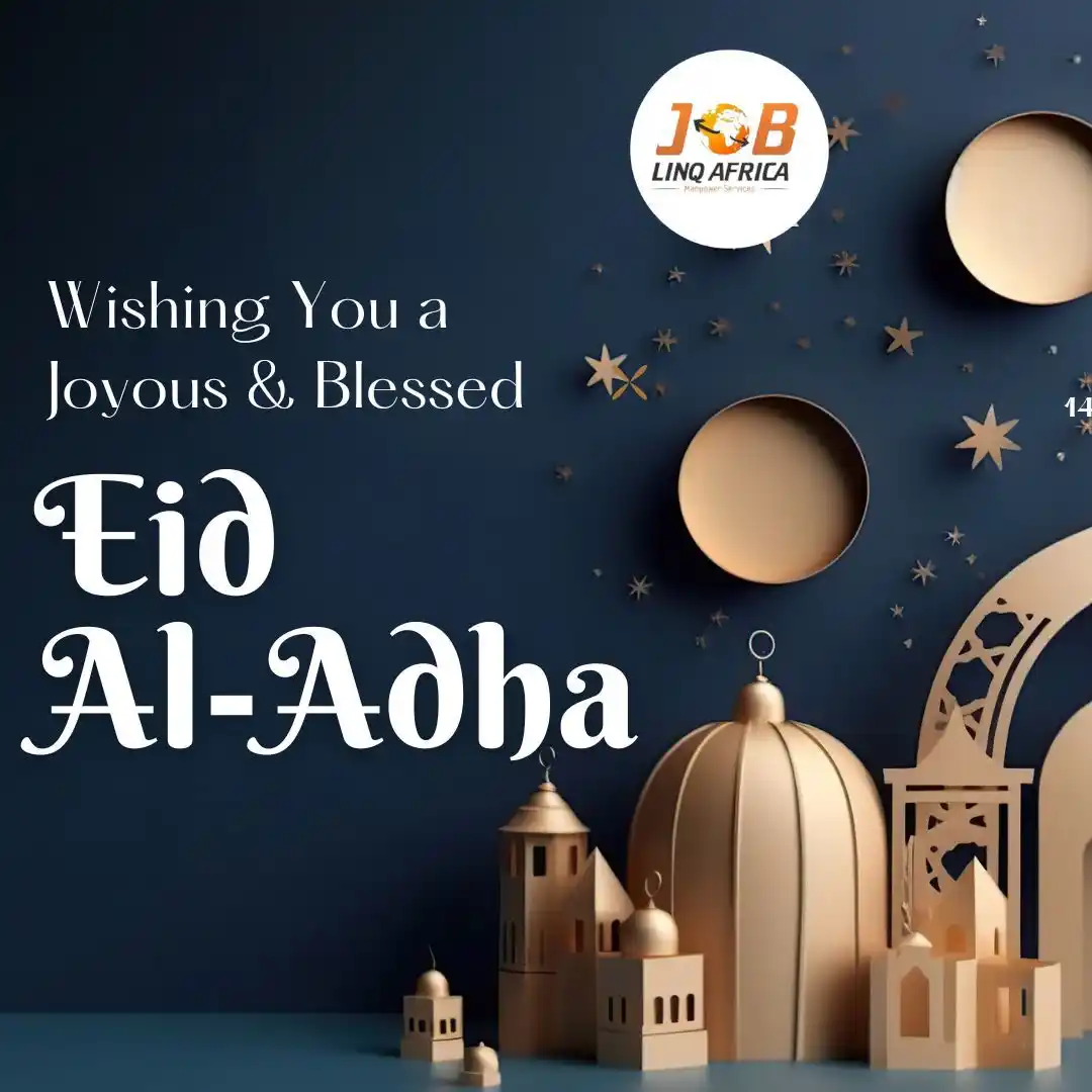 Image from Job Linq Africa Official 23: "Happy Eid! JOB LINQ AFRICA wishes you and your loved ones a joyous ce...