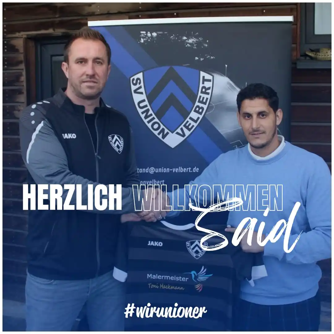 Image from SV Union Velbert: Herzlich Willkommen, Said 🚀 Der SV Union freut sich, den neuen Cheft...