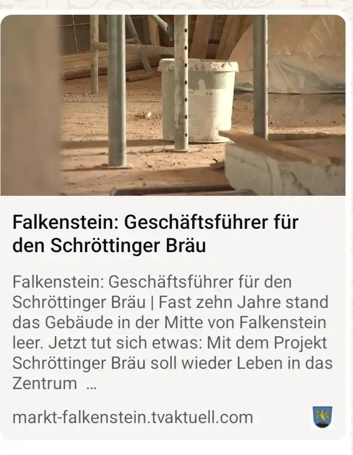 Image from Marktgemeinde Falkenstein: Heute um 18.45 Uhr auf TVA...
