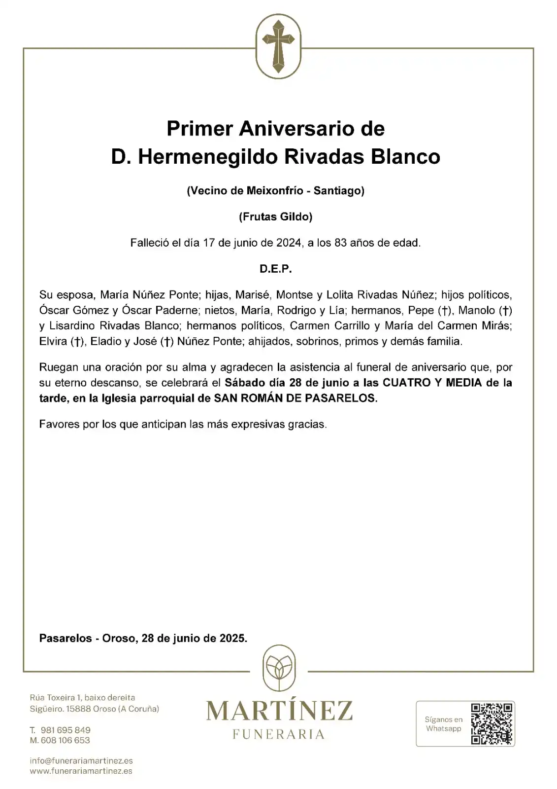 Funeraria Martínez post