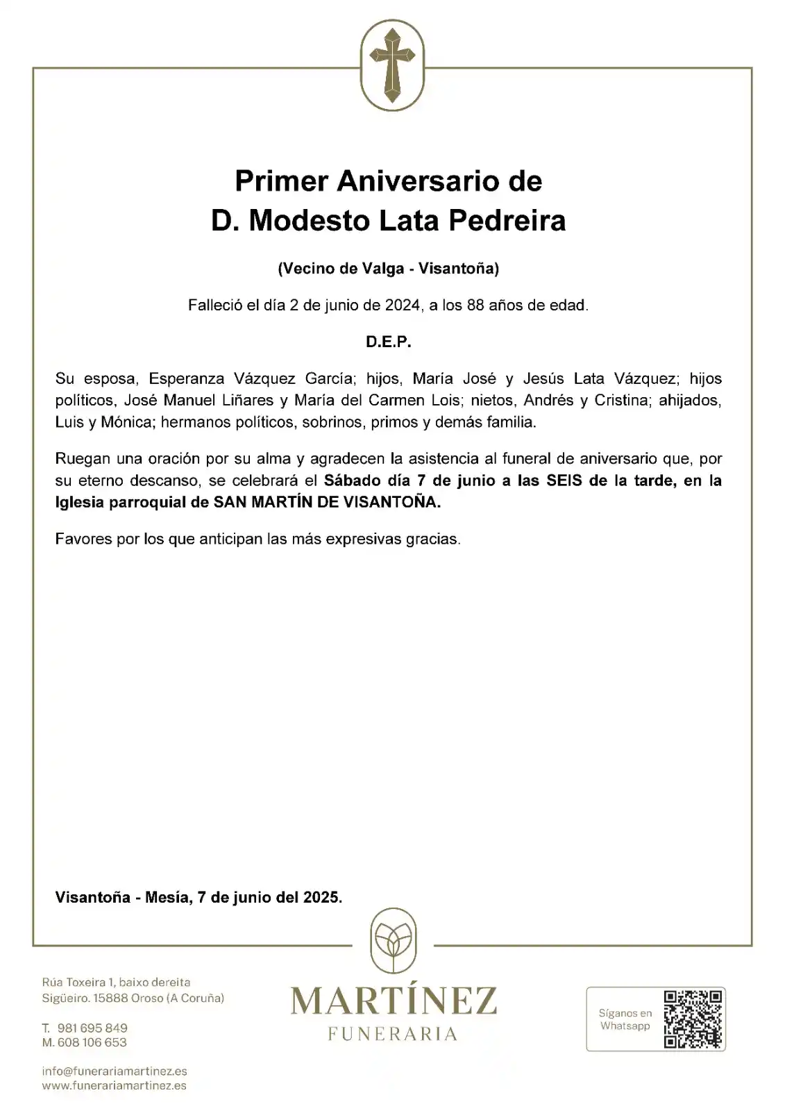 Funeraria Martínez post