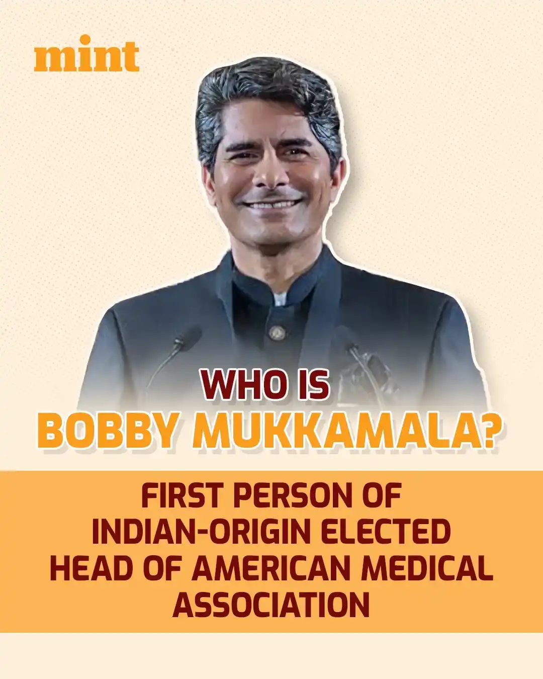 Image from Mint: 🩺Indian-origin doctor Bobby Mukkamala has been elected 180th Presiden...