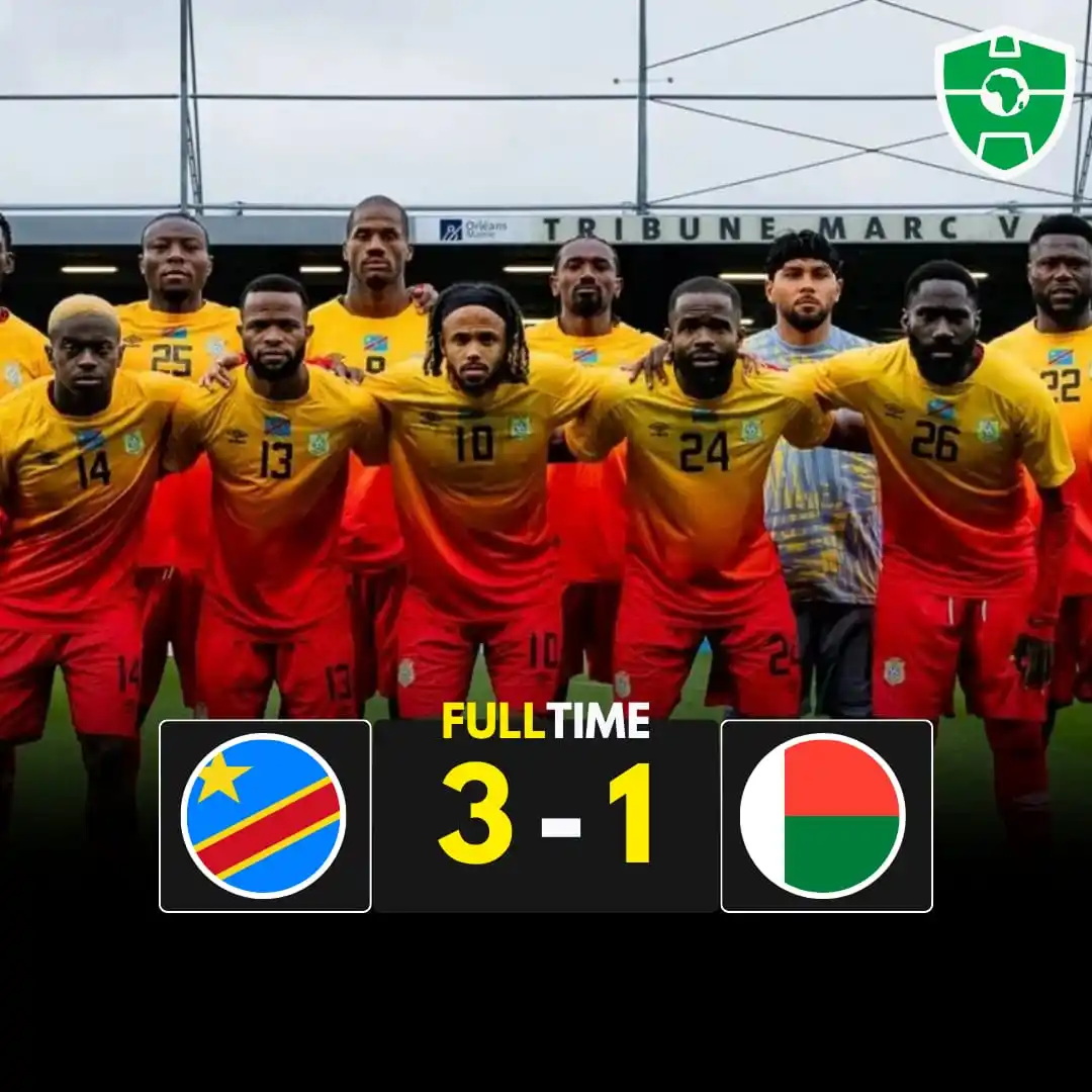 Image from Africa Soccer Zone 🟢⚪: International Friendly – FT DR Congo 🇨🇩 3-1 🇲🇬 Madagascar ⚽ ...
