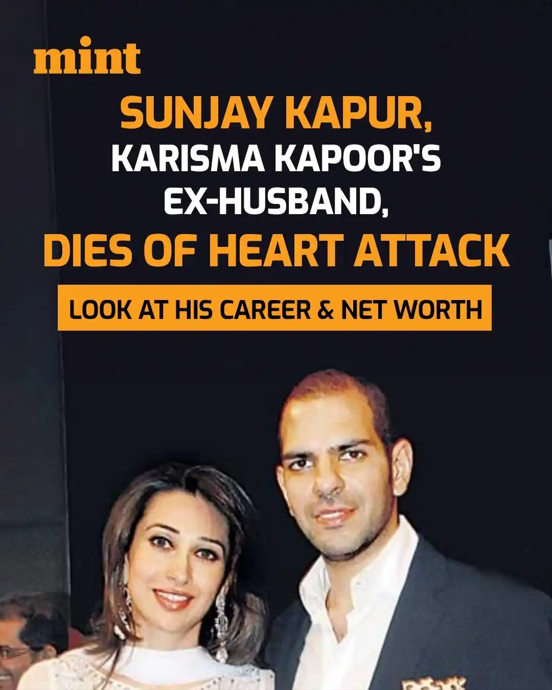 Image from Mint: Karisma Kapoor’s ex-husband and Indian-born billionaire Sunjay Kapur b...