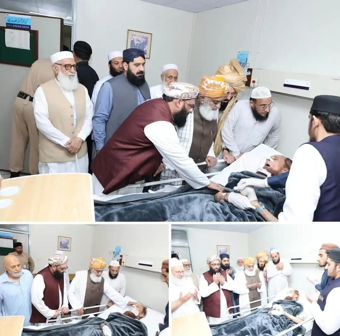 Image from JUI Updates: قائد جمعیت حضرت مولانا فضل الرحمن صاحب جامعہ دارالعلوم حق انیہ اکوڑہ خ...