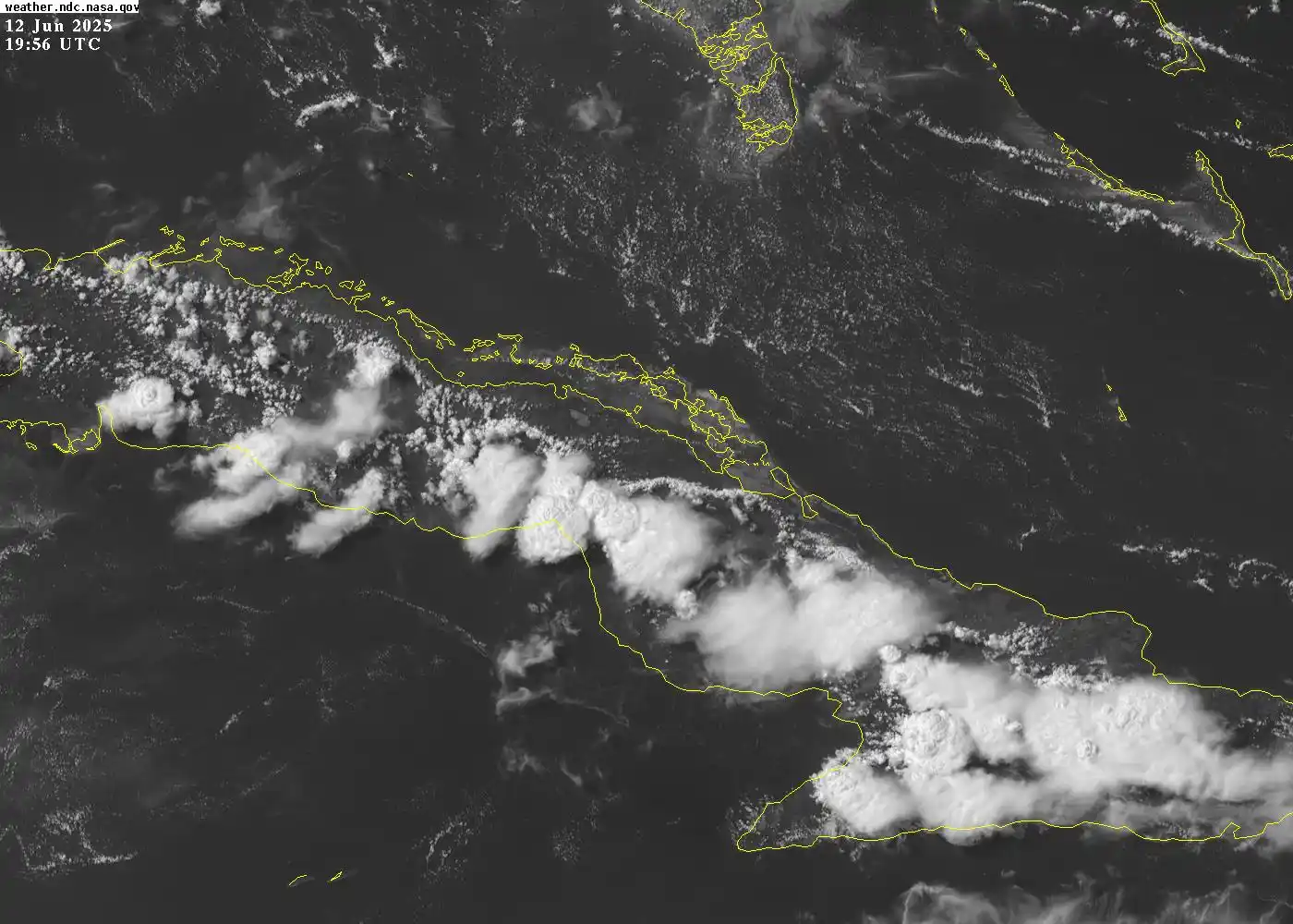 Image from Centro Meteorológico Provincial Ciego de Ávila: Llueve y truena en toda la mitad sur de la provincia de Ciego de Ávila...