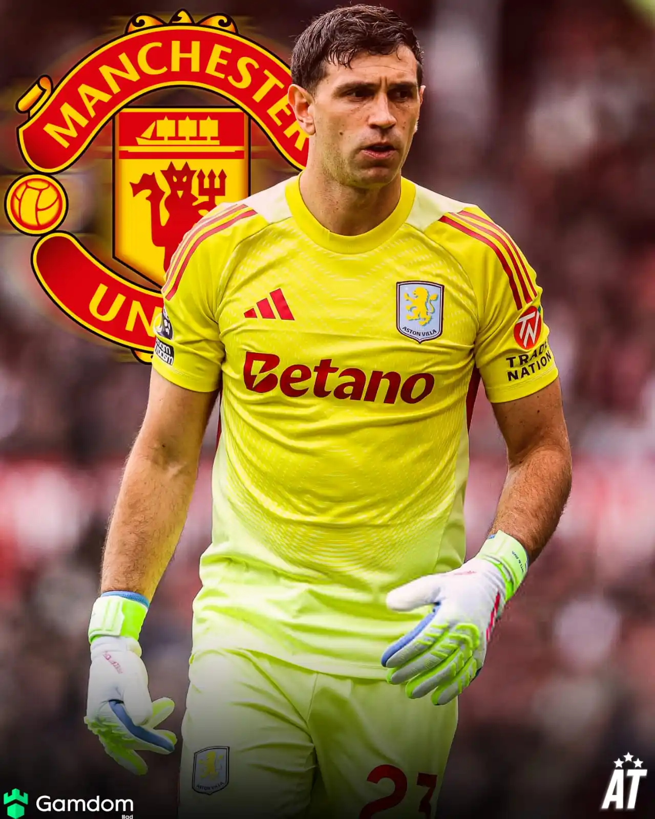 Image from Argentina Fans Kerala (AFK OFFICIAL) 🇦🇷: (🌕) Manchester United could appear as an option to sign Emi Martínez....