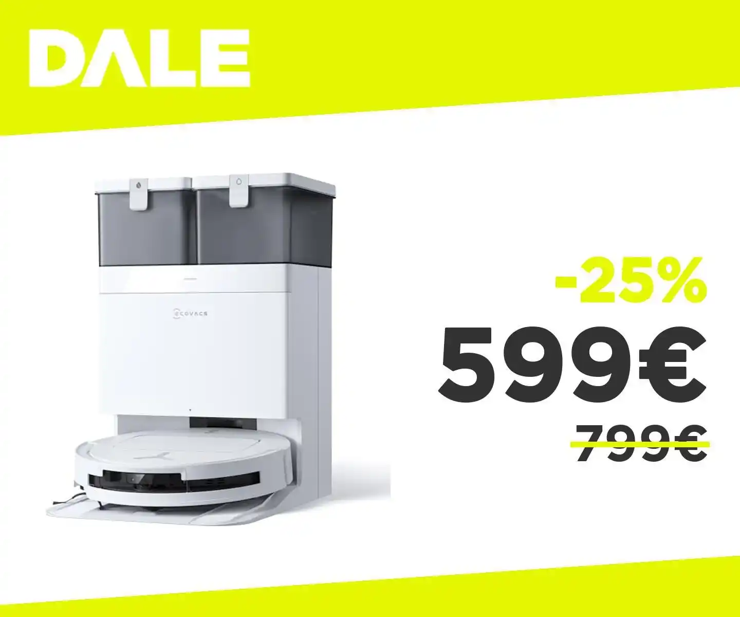 Image from OfferteDale: *Minimo storico Ecovacs per questo robot super completo* 👉🏻 Robot A...