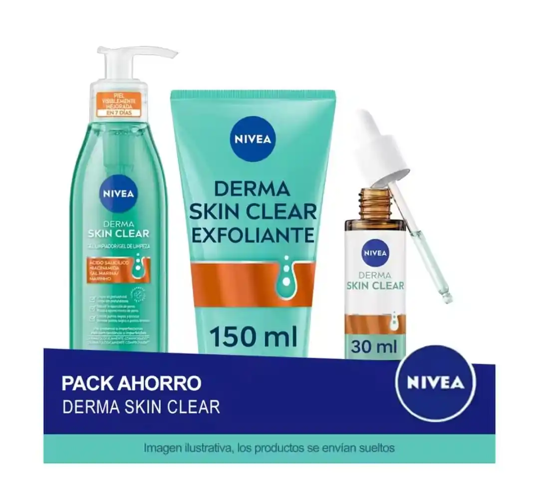Image from CHOLLOS Compradoras: ⭐️ NIVEA RUTINA DERMA SKIN CLEAR Pack ahorro - Contiene Serúm Facial +...