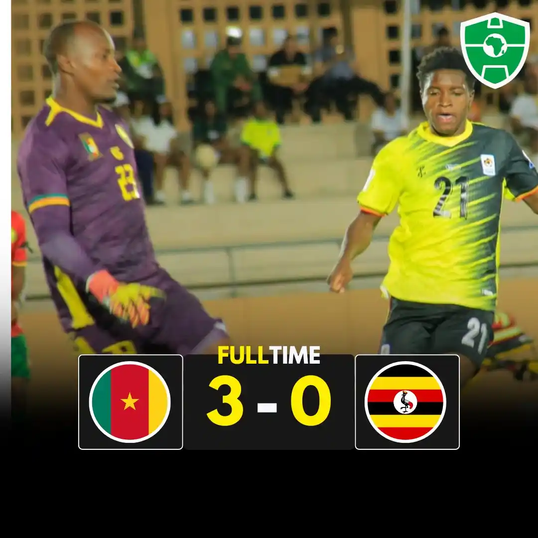 Image from Africa Soccer Zone 🟢⚪: No trouble for the Indomitable Lions as they cruise past Uganda with a...